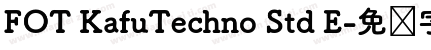FOT KafuTechno Std E字体转换